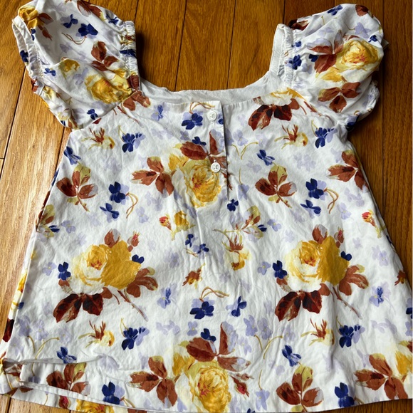 EUC, size 5, Janie and Jack puff sleeve blouse. - Picture 2 of 2